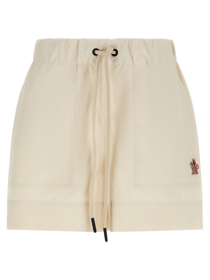 Moncler Grenoble White Polyester Bermuda Shorts