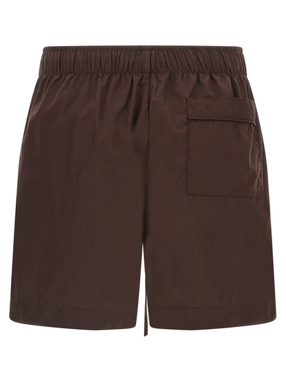 Entire Studios Brown Cotton Bermuda Shorts