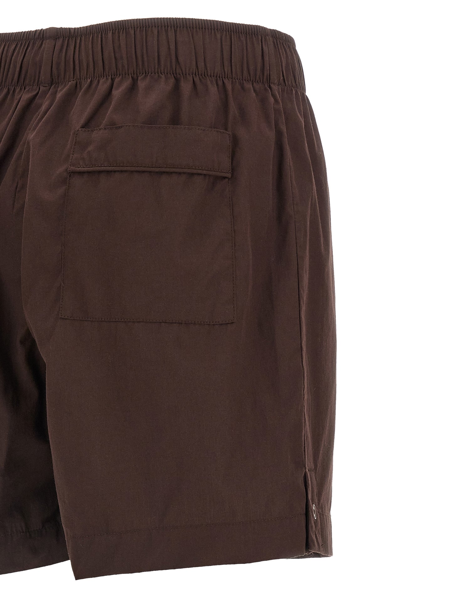 Entire Studios Brown Cotton Bermuda Shorts