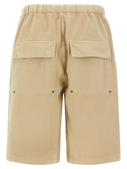 Entire Studios Beige Cotton Bermuda Shorts