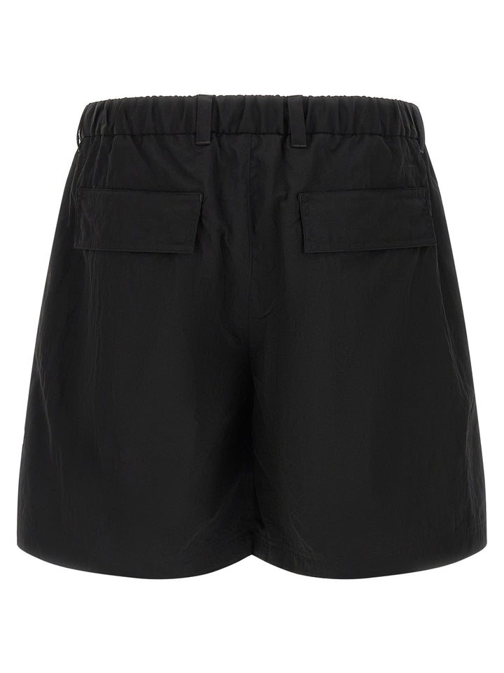 LAMINAR Black Polyamide Bermuda Shorts