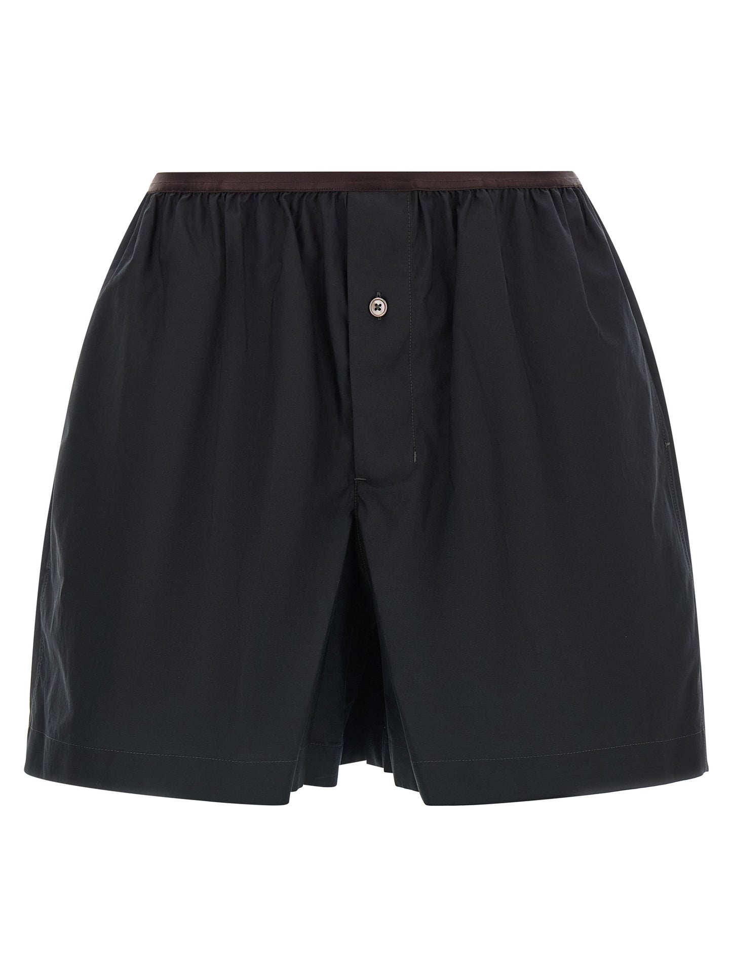 Lemaire Gray Cotton Bermuda Shorts