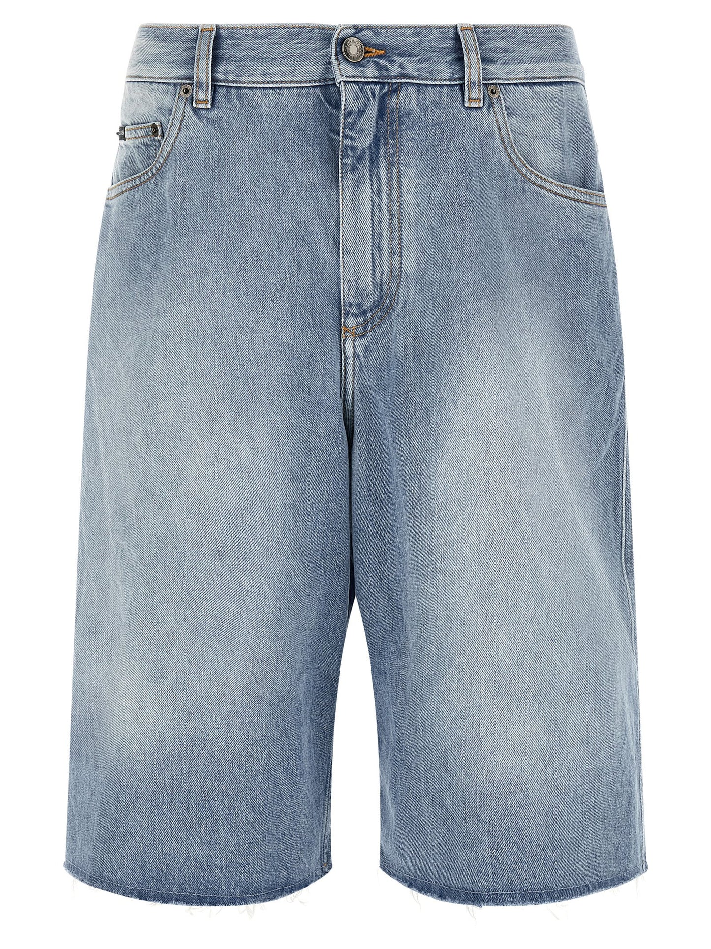Dolce & Gabbana Blue Cotton Bermuda Shorts
