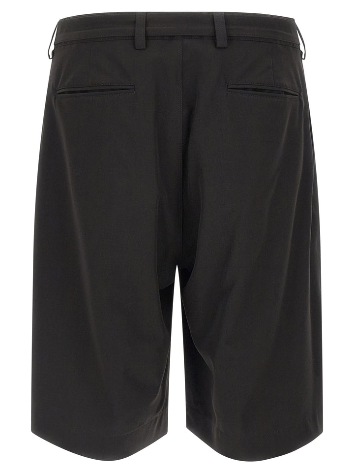 CELLAR DOOR Black Polyester Bermuda Shorts