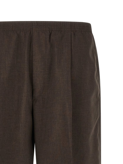 CELLAR DOOR Brown Polyester Bermuda Shorts