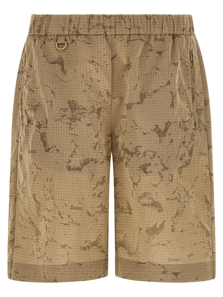 LAMINAR Beige Polyamide Bermuda Shorts