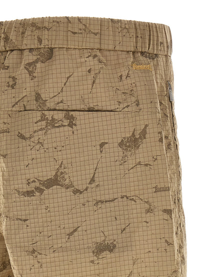 LAMINAR Beige Polyamide Bermuda Shorts