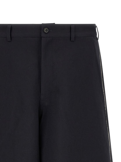 Comme Des Garçons Blue Polyester Bermuda Shorts