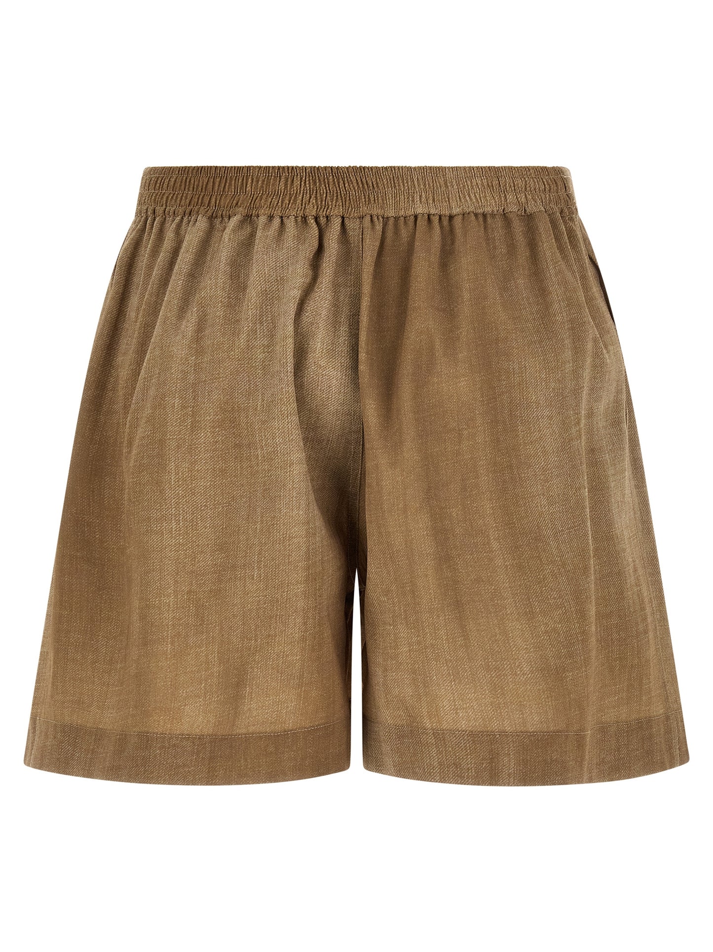 Ermanno Scervino Beige Polyester Bermuda Shorts