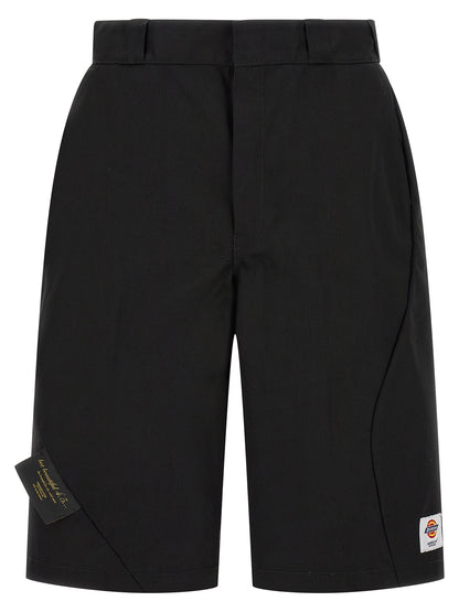 Undercover Black Polyester Bermuda Shorts