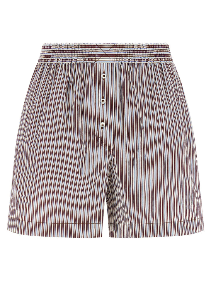 Brunello Cucinelli Bordeaux Cotton Bermuda Shorts