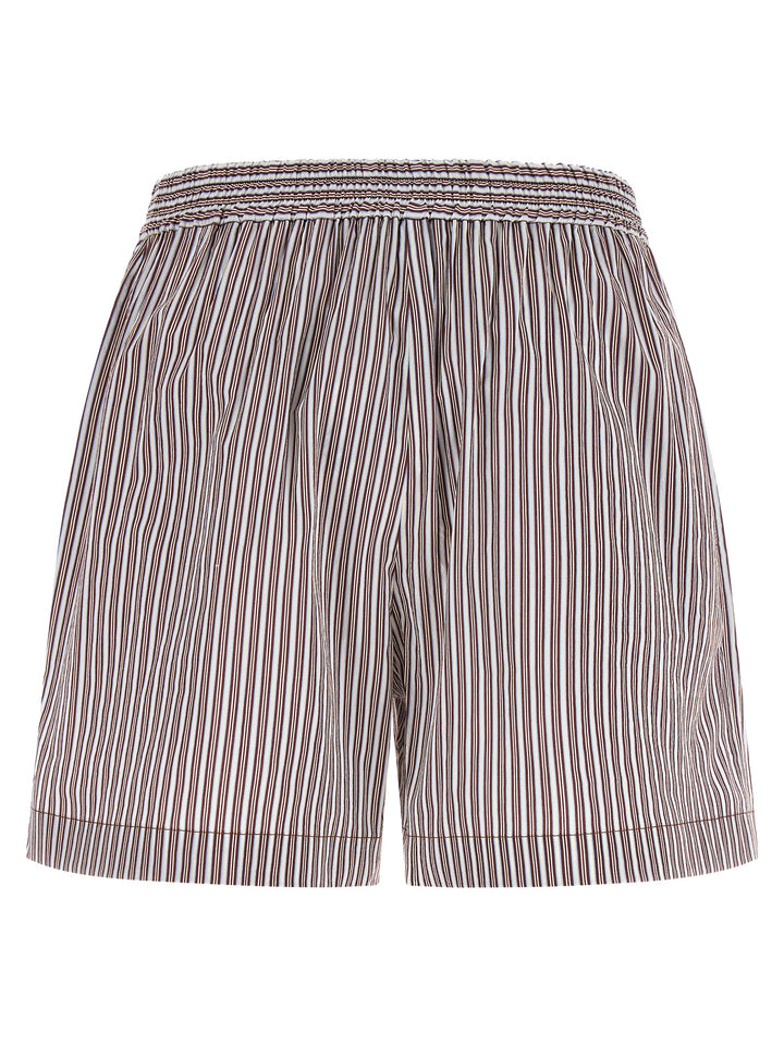Brunello Cucinelli Bordeaux Cotton Bermuda Shorts