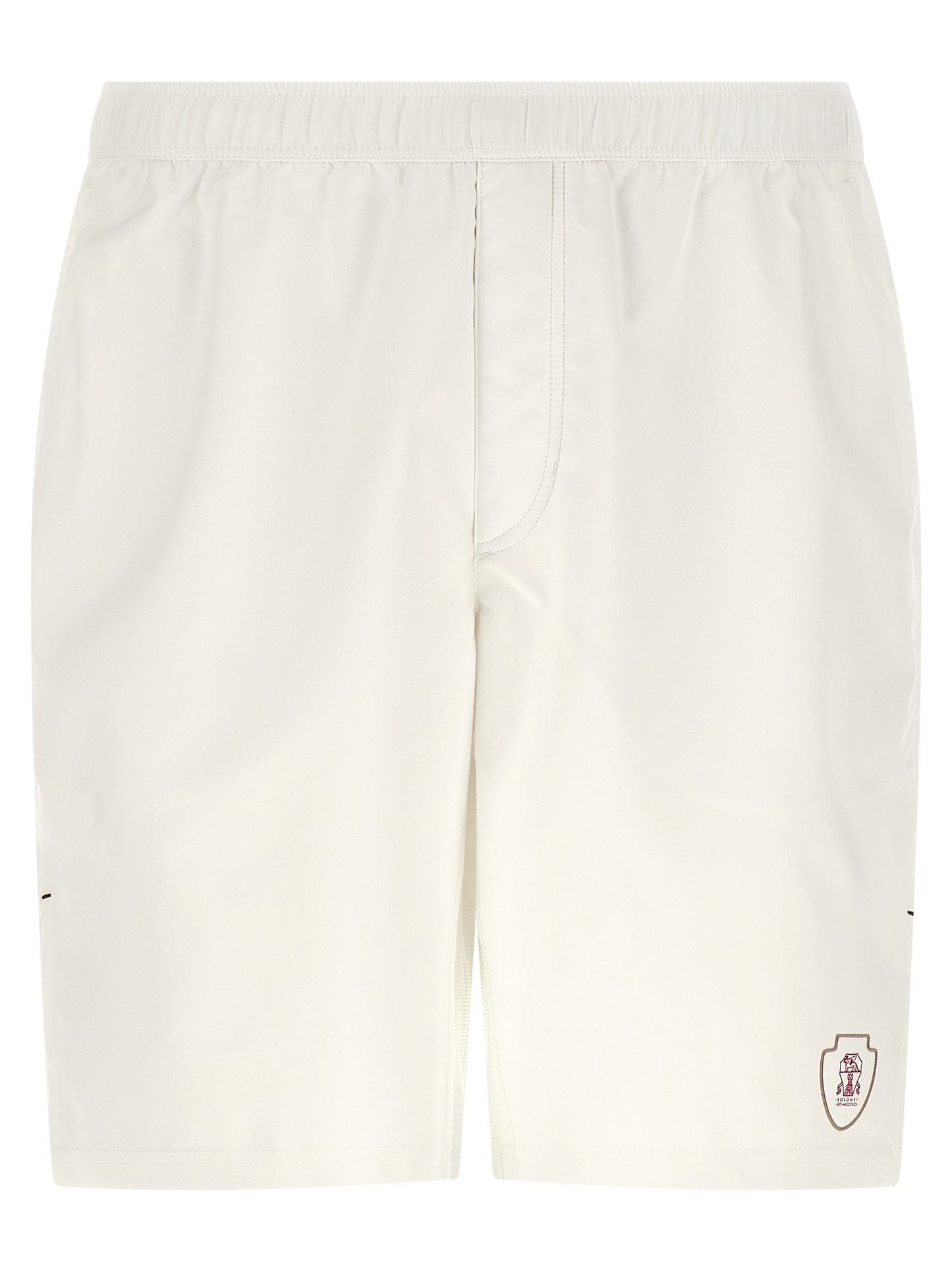 Brunello Cucinelli White Polyester Bermuda Shorts