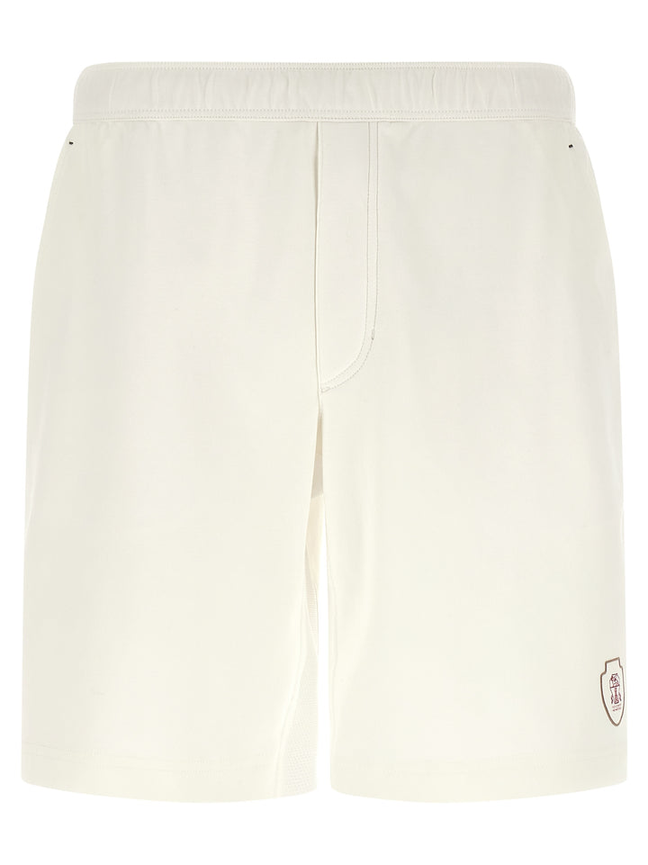 Brunello Cucinelli White Cotton Bermuda Shorts