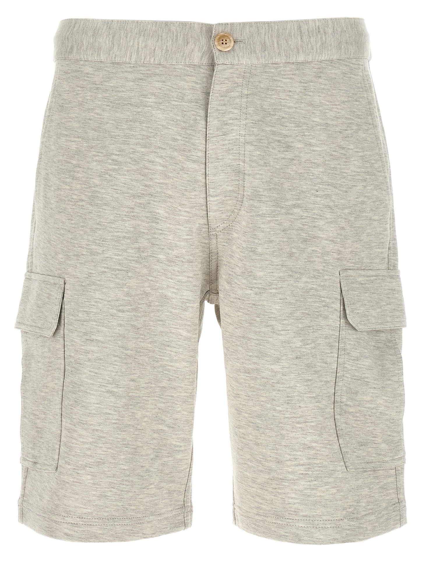 Brunello Cucinelli Gray Cotton Bermuda Shorts