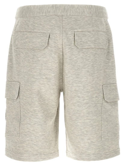 Brunello Cucinelli Gray Cotton Bermuda Shorts