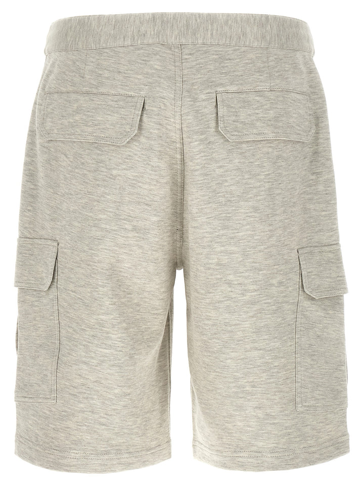 Brunello Cucinelli Gray Cotton Bermuda Shorts