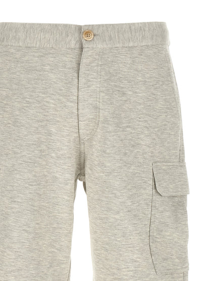 Brunello Cucinelli Gray Cotton Bermuda Shorts