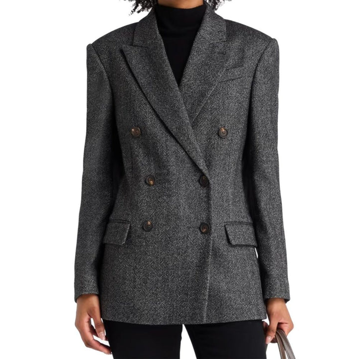 Brunello Cucinelli Black Elastane Blazer