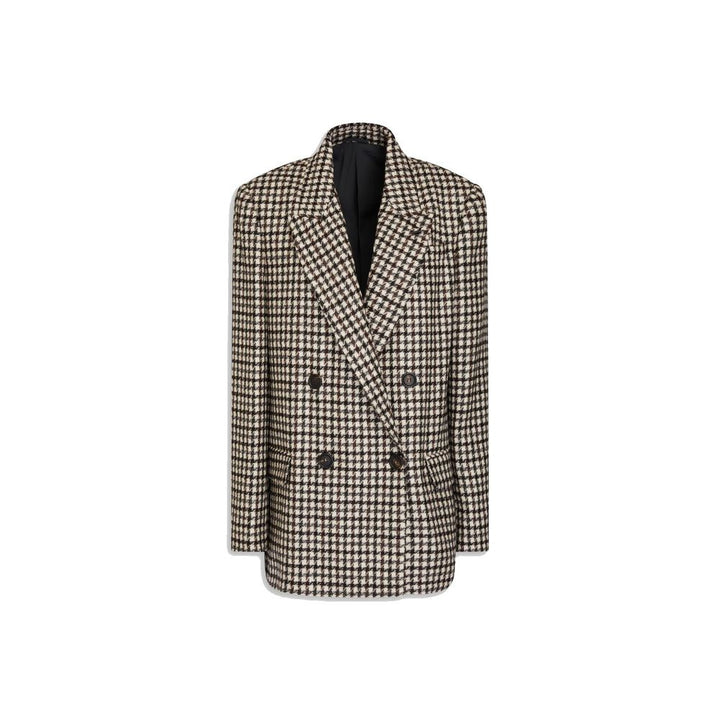 Brunello Cucinelli Brown Alpaca Leather Blazer