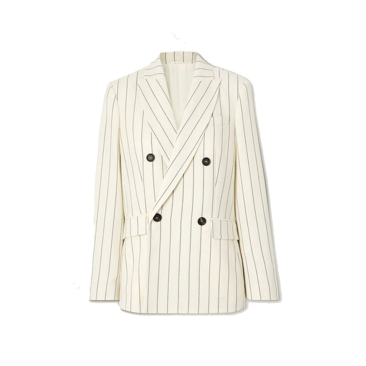 Brunello Cucinelli White Wool Blazer