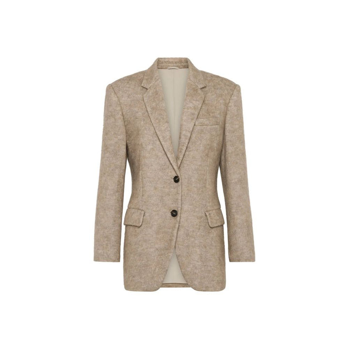 Brunello Cucinelli Beige Cashmere Blazer