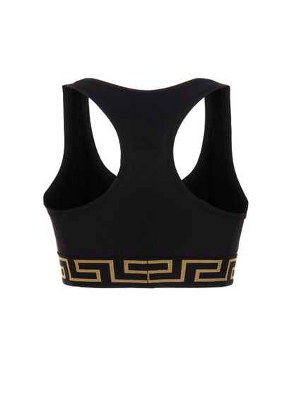Versace Black Polyamide Sport Bra