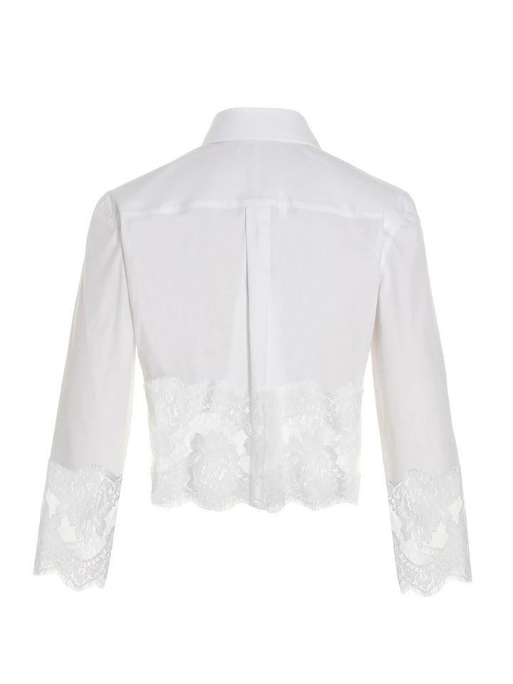 Dolce & Gabbana White Cotton Blouse