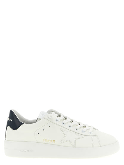 Golden Goose Blue Cowhide Low Top Sneakers