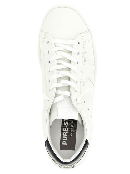 Golden Goose Blue Cowhide Low Top Sneakers