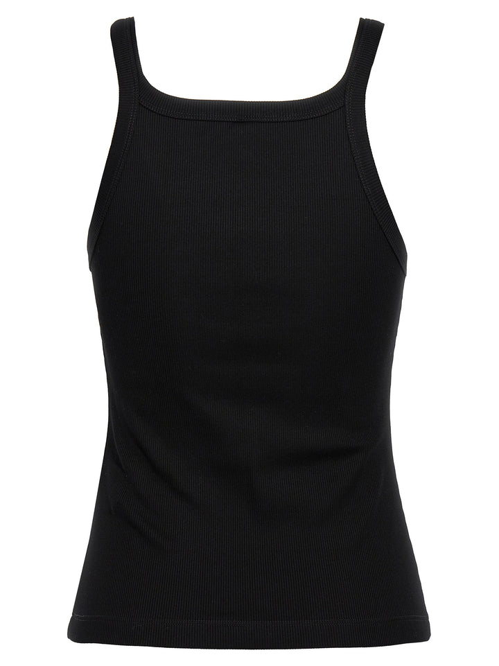 Fendi Black Cotton Sleeveles T-Shirt
