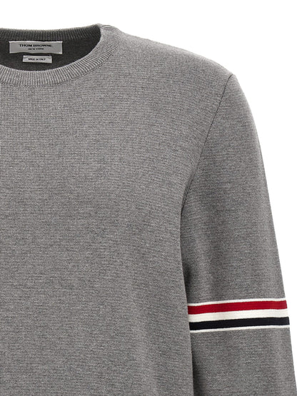 Thom Browne Gray Cotton Cardigan