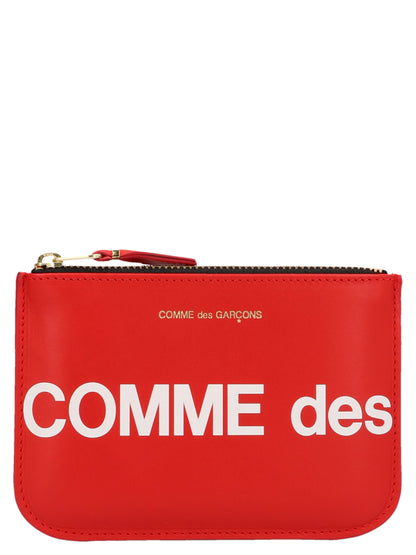 Comme Des Garçons Red Calfskin Cardholder