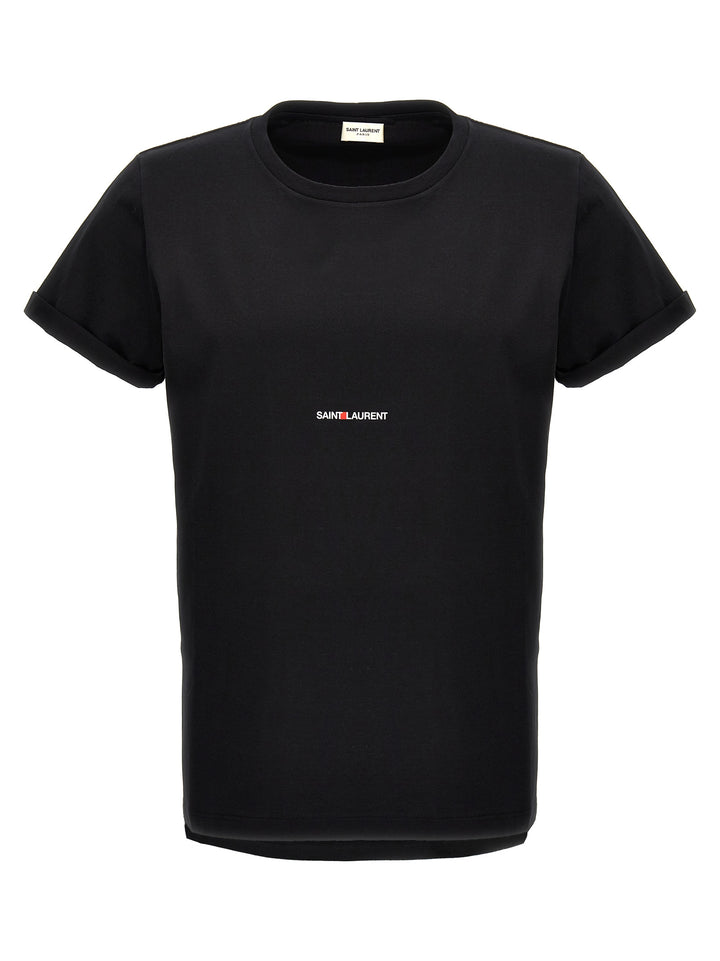 Saint Laurent Black Cotton T-Shirt