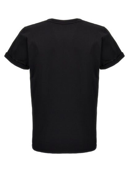 Saint Laurent Black Cotton T-Shirt