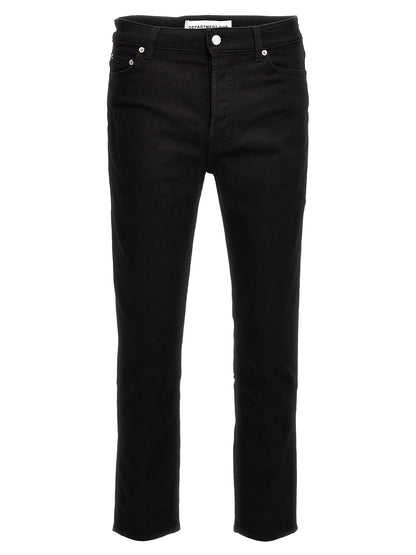 Department 5 Black Cotton Skinny Jeans