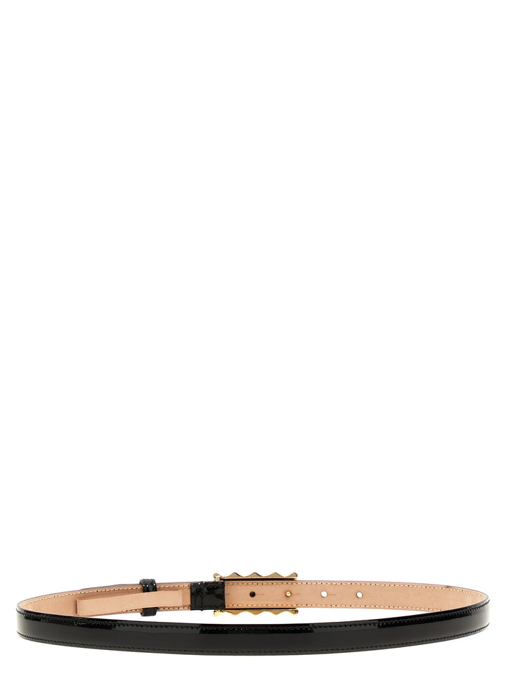 Khaite Black Calfskin Regular Belt