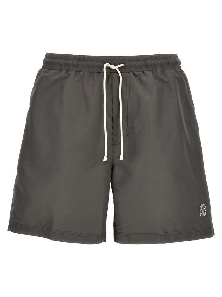 Brunello Cucinelli Gray Polyester Sportswear