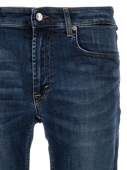 Department 5 Blue Cotton Straight-Leg Jeans