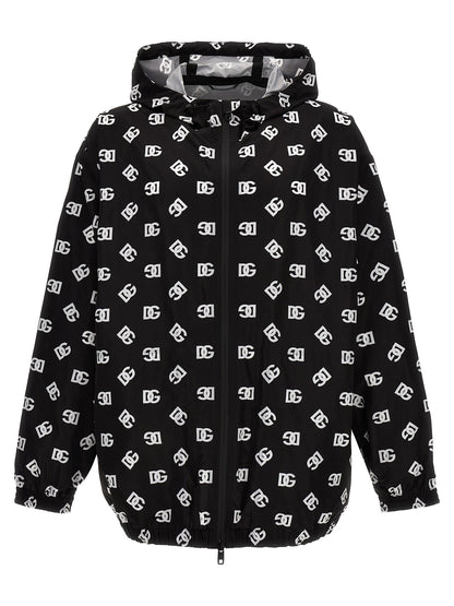Dolce & Gabbana Bicolor Polyester Shell Jacket