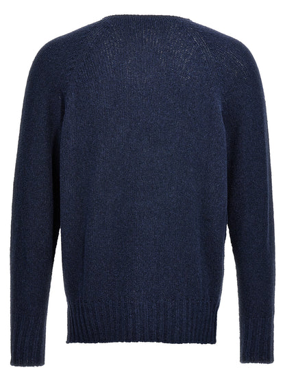 MA'RY'YA Blue Cotton Cardigan