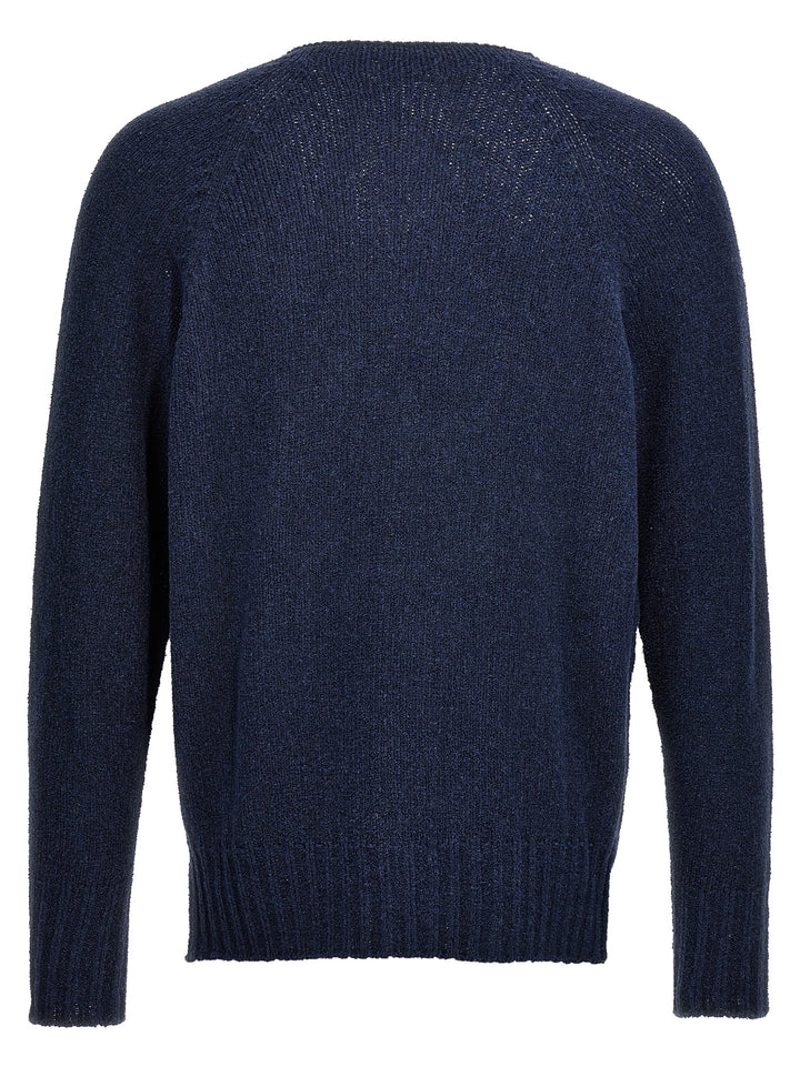 MA'RY'YA Blue Cotton Cardigan