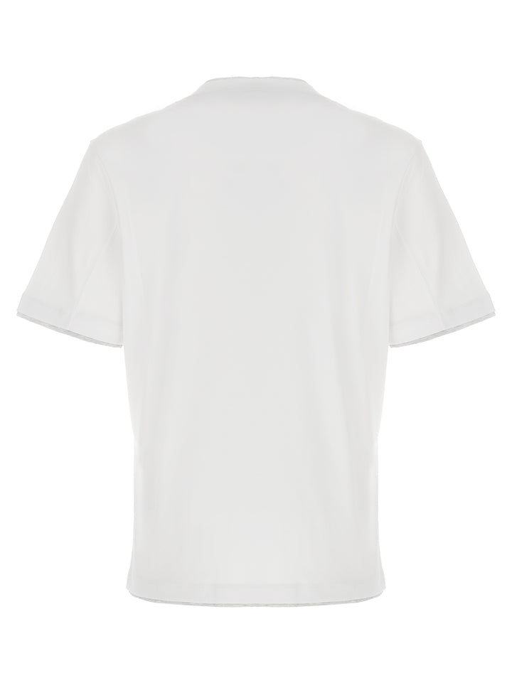 Brunello Cucinelli White Cotton T-Shirt
