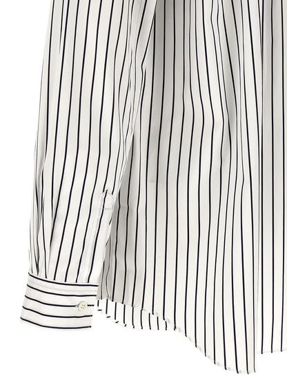 Comme Des Garçons Bicolor Cotton Blouse