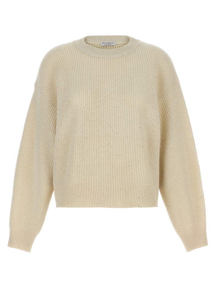 Brunello Cucinelli White Cashmere Cardigan