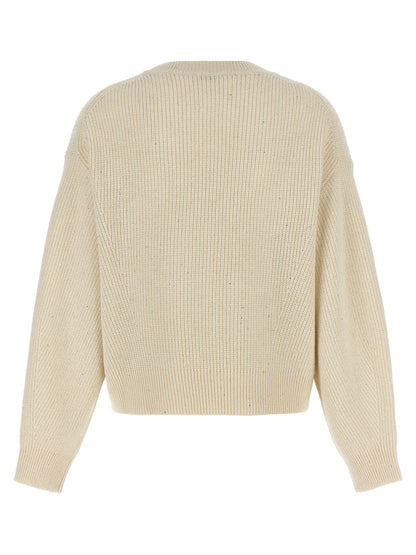 Brunello Cucinelli White Cashmere Cardigan