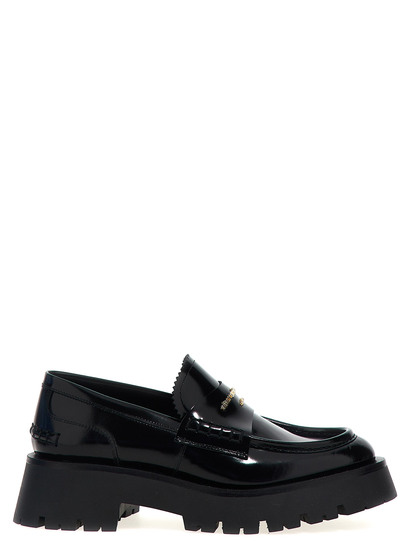 Alexander Wang Black Cowhide Slip-On Loafers