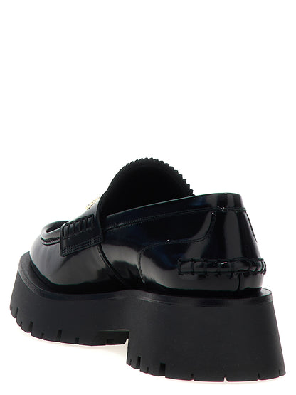Alexander Wang Black Cowhide Slip-On Loafers