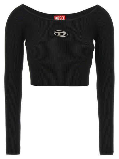 Diesel Black Viscose Cardigan