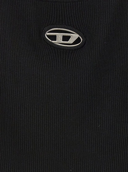 Diesel Black Viscose Cardigan